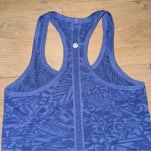 Lululemon Swiftly Tech Racerback Heathered Harbor Blue 6 - Picture 10 of 12
